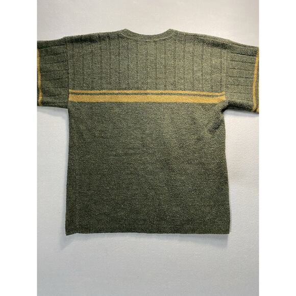 Vintage Aeropostale Sweater Mens Large Crewneck Cotton Pullover Green USA 90s - Picture 6 of 10